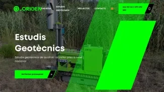 Screenshot of website